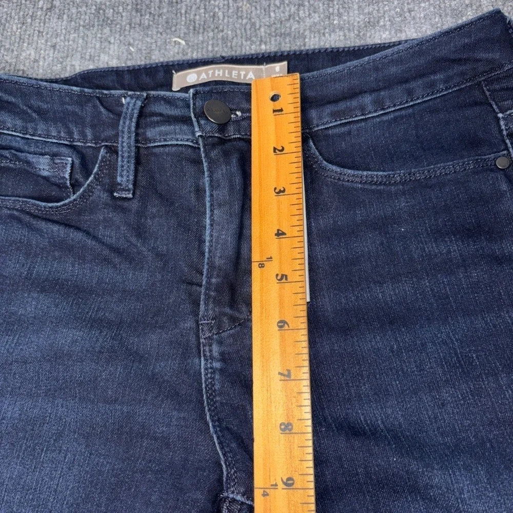 Athleta Sculptek Skinny Jeans‎ Women's Size 6 Dark Indigo Stretch Denim